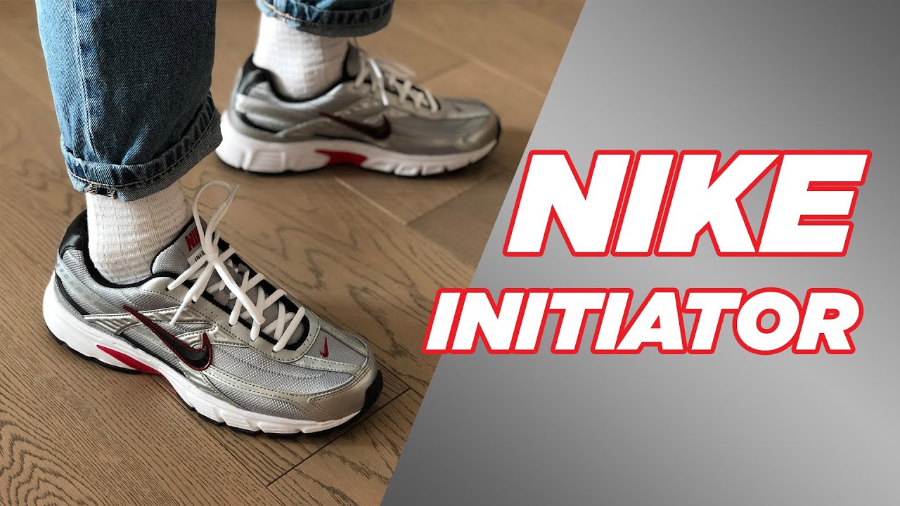 Nike Metallic Silver/Black-White on feet - YouTube