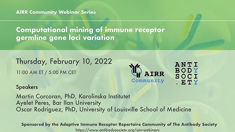 AIRR-C Webinar: Computational Mining of Immune Receptor Germline Gene Loci Variation