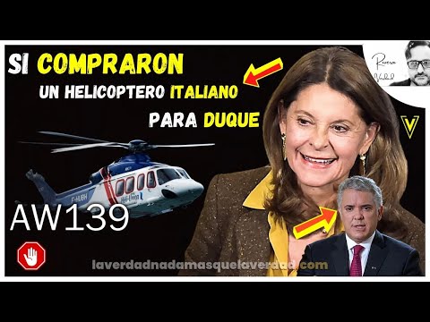 MARTA LUCIA RAMÍREZ SI SE COMPRÓ UN HELICÓPTERO (ITALIANO) DE US$ 12 MILLONES DE DÓLARES