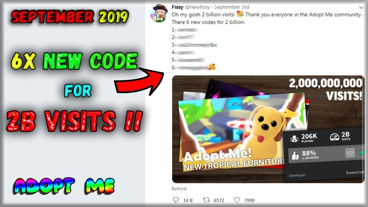 New 6 Adopt Me Codes September 2019 Roblox Watchs - all adopt me halloween part 2 update new pets codes 2019 roblox