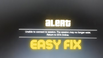 GTA V: Unable To Connect To The Session (2024!)