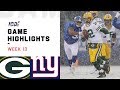Packers vs. Giants Week 13 Highlights | NFL 2019