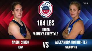 2023 16U U.S. Marine Corps Women’s Nationals: Naomi Simon vs Alexandra Hofrichter: 164 Ibs Finals