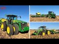 JOHN DEERE Tractors Seeding Wheat