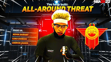 RARE "ALL-AROUND THREAT" BUILD IS OVERPOWERED on NBA 2K22!! 6