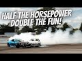 The fox runs the doors of prospec and fd cars at riverside drift