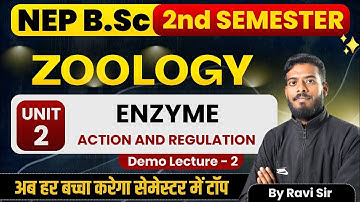 Enzyme Action and Regulation | Enzyme Zoology B.Sc 2nd Semester | Unit -2 | Bsc Zoology | Enzyme