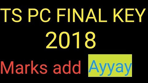 TS Pc final offical key 2018