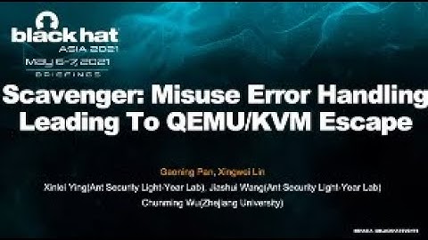 Scavenger: Misuse Error Handling Leading to Qemu/KVM Escape