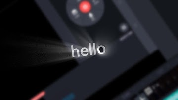 How to make light rays text animation video in knemaster ??