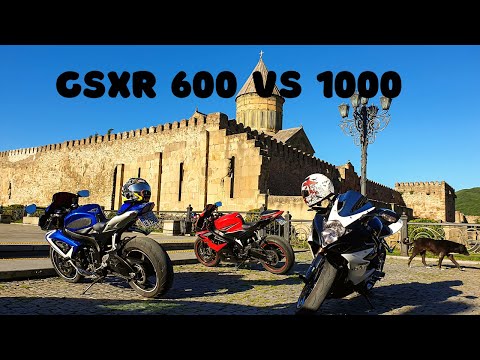 Gsxr 600 vs Gsxr 1000 fun ride | Brutal sounds | UNESCO World Heritage Site |ლამაზი საქართველო |