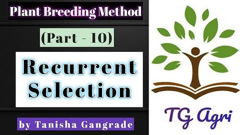 Recurrent selection | Simple Recurrent selection by Tanisha Gangrade Hindi and English