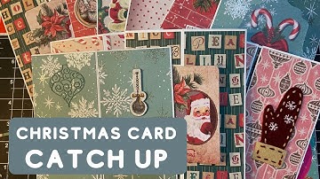 Creating Christmas Cards using Classic Vintage 12 x 12 Paper.