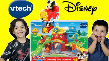 VTech Go! Go! Smart Wheels Mickey Silly Slides Fire Station | Super Family Fun
