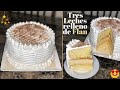 PASTEL TRES LECHES RELLENO DE FLAN **EL MAS SABOROSO!** 🍮 FACIL!!!