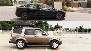 SLIP TEST - EV AWD vs REAL 4x4 - Tesla Model 3 vs Land Rover Discovery 4 - @4x4.tests.on.rollers