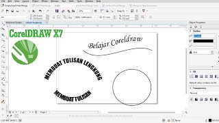 Membuat Tulisan Melengkung l Corel Draw X7