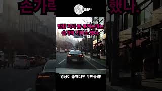 부산 무개념 운전자들! 횡단보도는 U턴 표시로 착각한듯 #shorts #교통법규