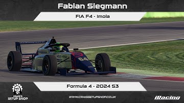 iRacing - 24S3 - FIA F4 - Formula 4 - Imola - FS