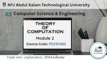THEORY OF COMPUTATION | MODULE 2 PART 4| S3 CSE | KTU 2024 SCHEME