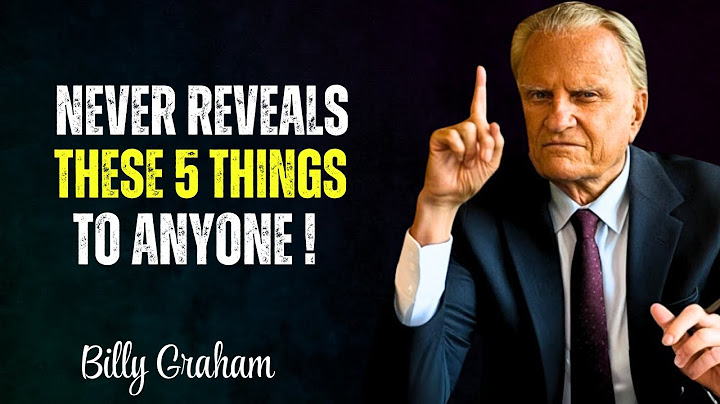 God Said ! Never Tell These 5 Things to Anyone | Motivational Speech | Billy Graham