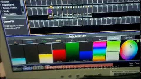Experimenting with the colour picker tool
