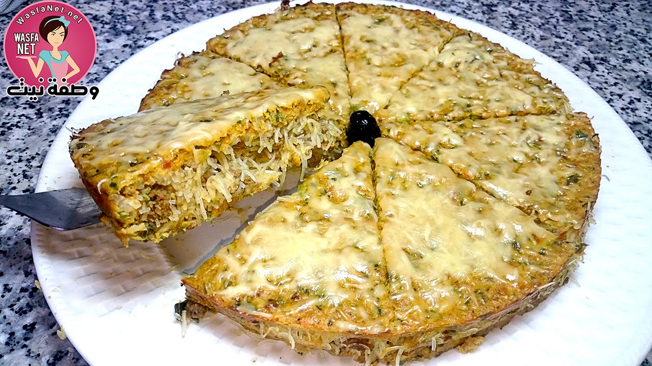 اكلة لذيذة للعشاء/طورطية الخضر محشية باللحم المفروم والشعرية الصينبة
