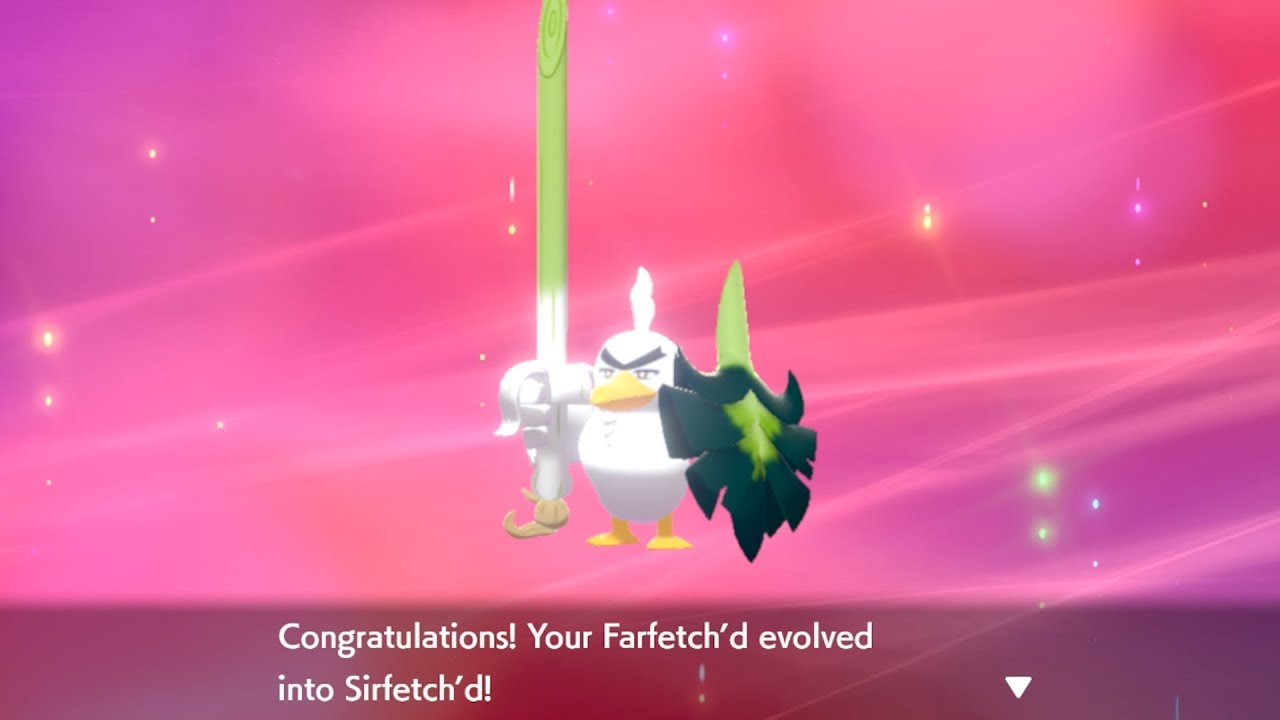 Pokémon Sword & Shield - How to Evolve Farfetch'd into Sirfetch'd 