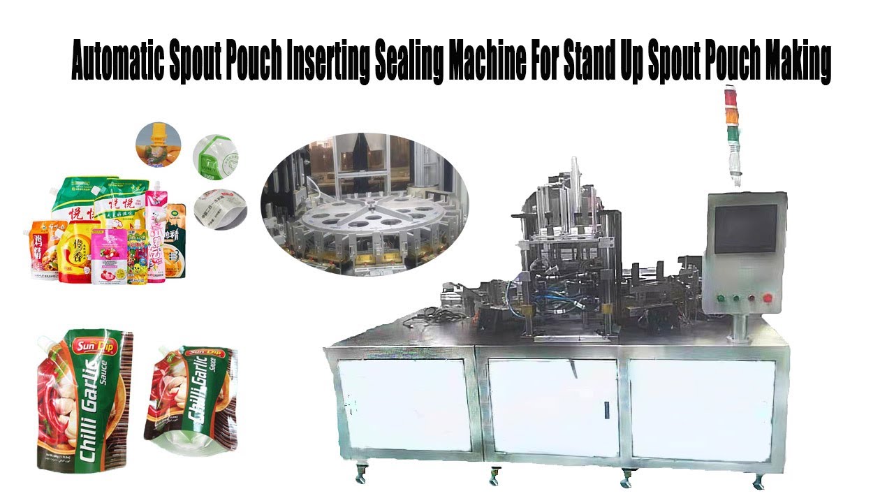 Automatic Spout pouch inserting sealing machine for stand up spout ...