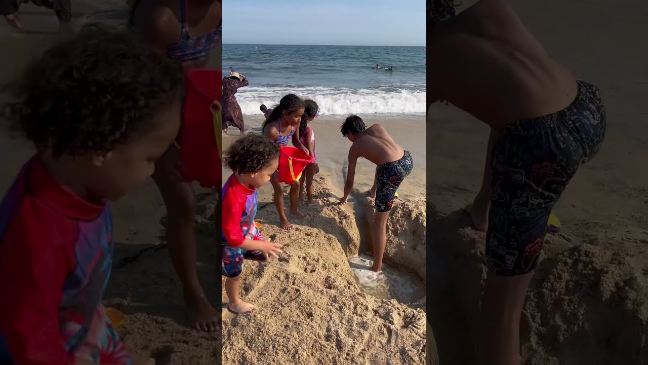 Epic Beach Day Digging A Massive Hole 