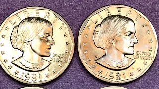 1981 US Susan B Anthony $1 Coins -  Lots of $