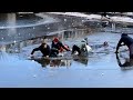 Skaters Rescued After Falling Through Icy Water