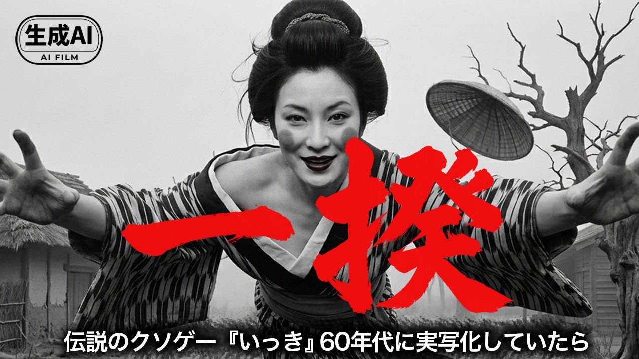 伝説のクソゲー『いっき』もし60年代に実写映画化していたら | Ikki: The Legendary "Kusoge" 60s style movie | AI Concept