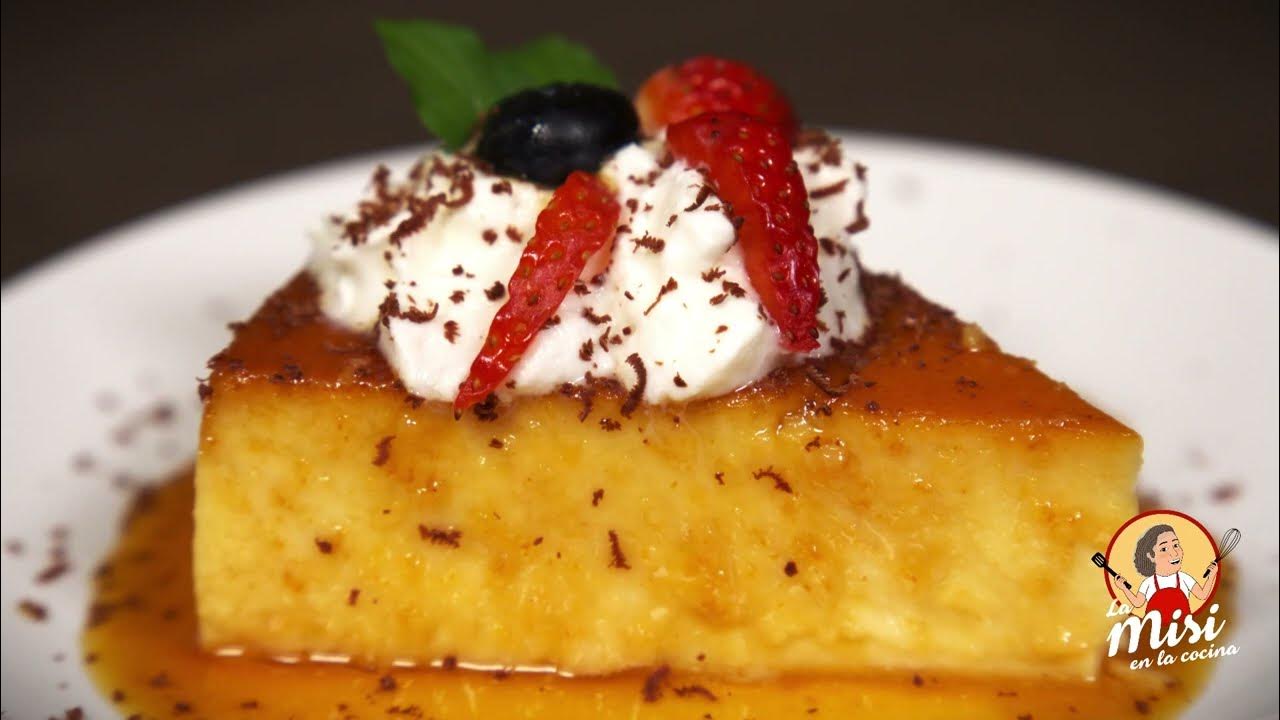Flan de queso manchego YouTube