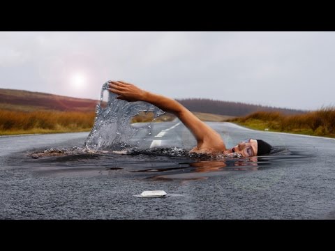 Photoshop Tutorial | Swimmer on Road Manipulation Photoshop Tutorial | Swimmer on Road Manipulation