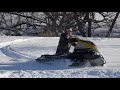 NO SKIS on this sled! The Flickiest Snowmobile !! Ricky Bobby Louie rides!!