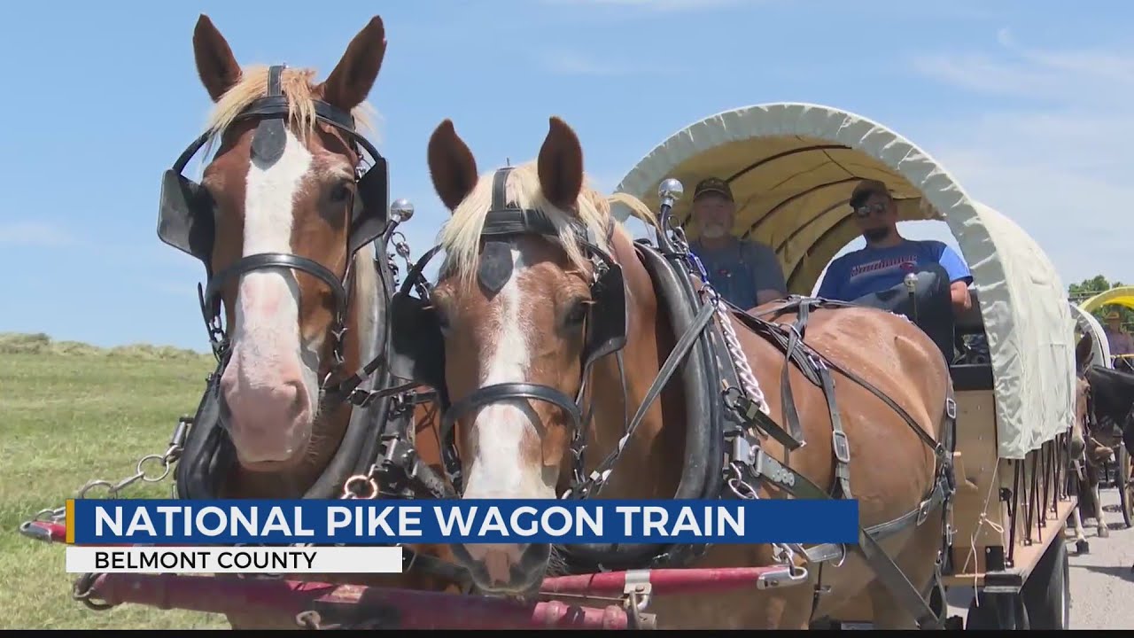 National Pike Wagon Train rides through Belmont County YouTube