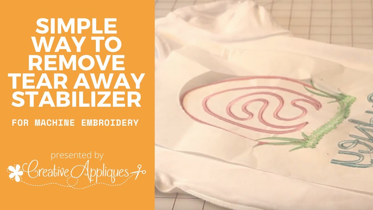 What stabilizer to use for machine embroidery - Machine Embroidery