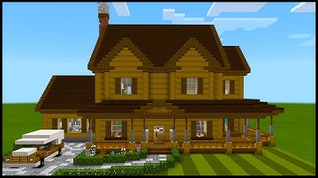 Minecraft: How to Build a Wooden Suburban House | PART 3