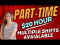 $20 Hour Part-Time Multiple Shifts Available Work From Home Job With No Degree Needed | USA Only