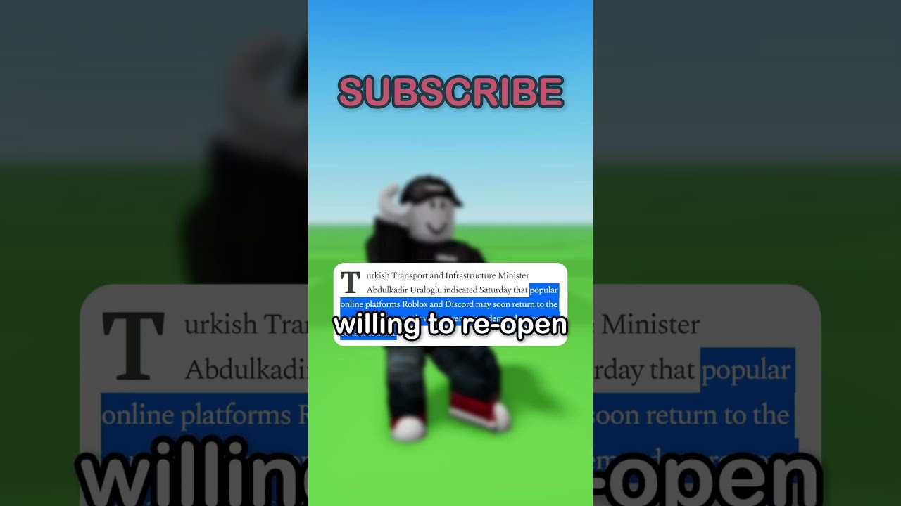 ROBLOX Might Be Getting UNBANNED In Turkey 