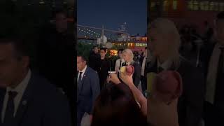 Kpop Idols Felix And Lee Know From Stray Kids Leaving Tommy Hilfiger New York Fashion Show