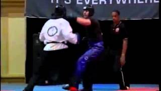 Eric Lyman vs Michael Cole Continuous Sparring 2005 Capitol Classics Karate Tournament