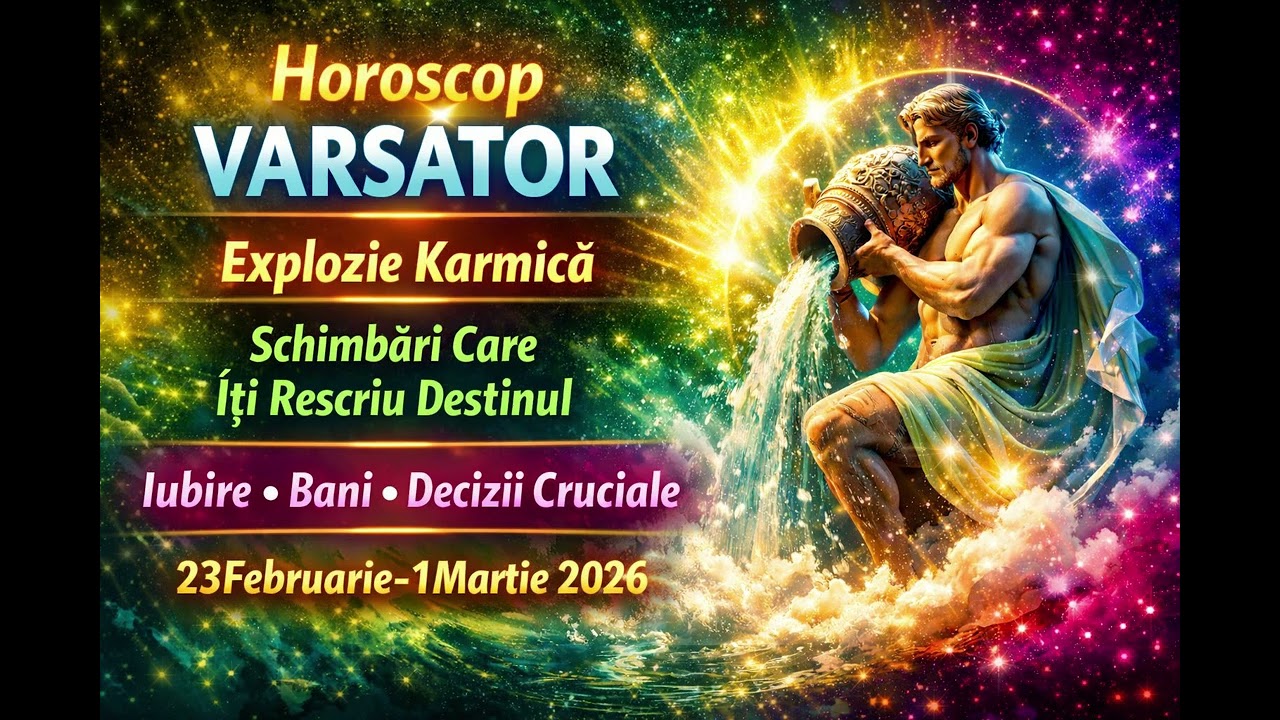 ♒Horoscop VARSATOR 23 Februarie- 1 Martie 2026 - Bani, Iubire, Explozie Karmica De Schimbari