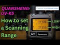 How to set a scanning range on quansheng uvk5 egzumer