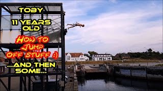 Toby - 11 years old -  How to Jump off Stuff...and then some  :)