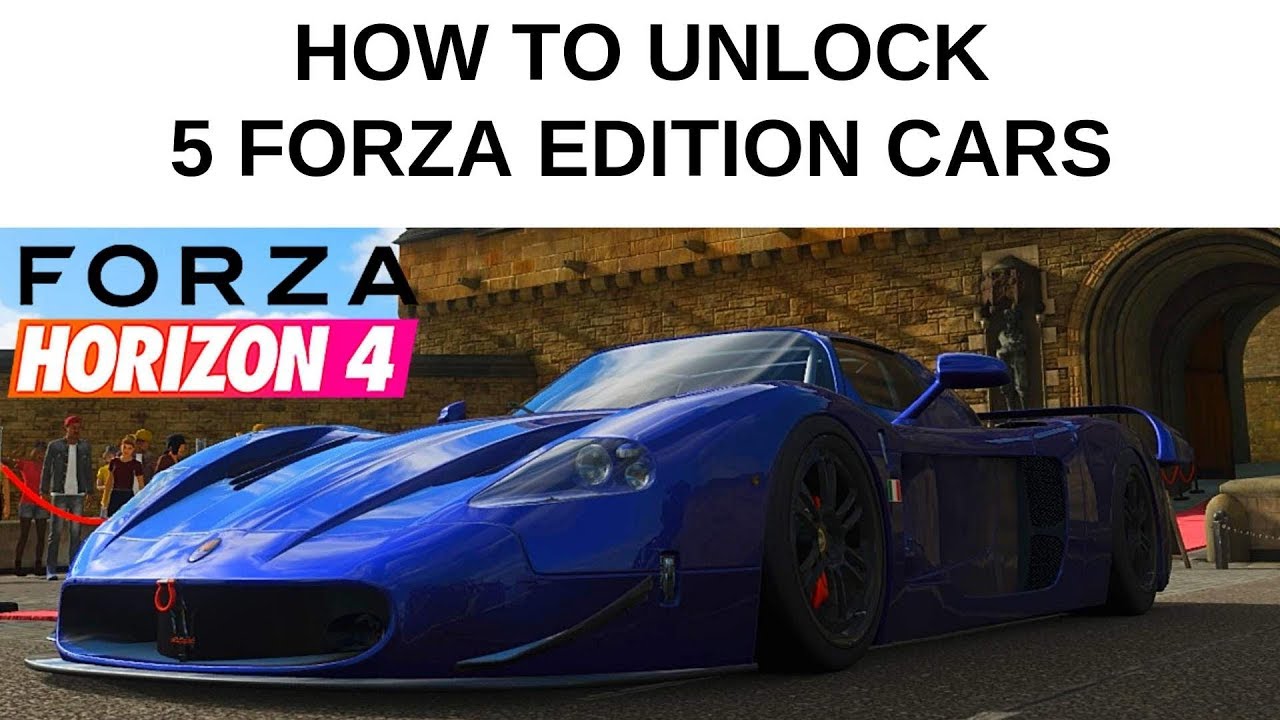 Forza Horizon 4 Unlock 5 Hidden Forza Edition Cars - YouTube