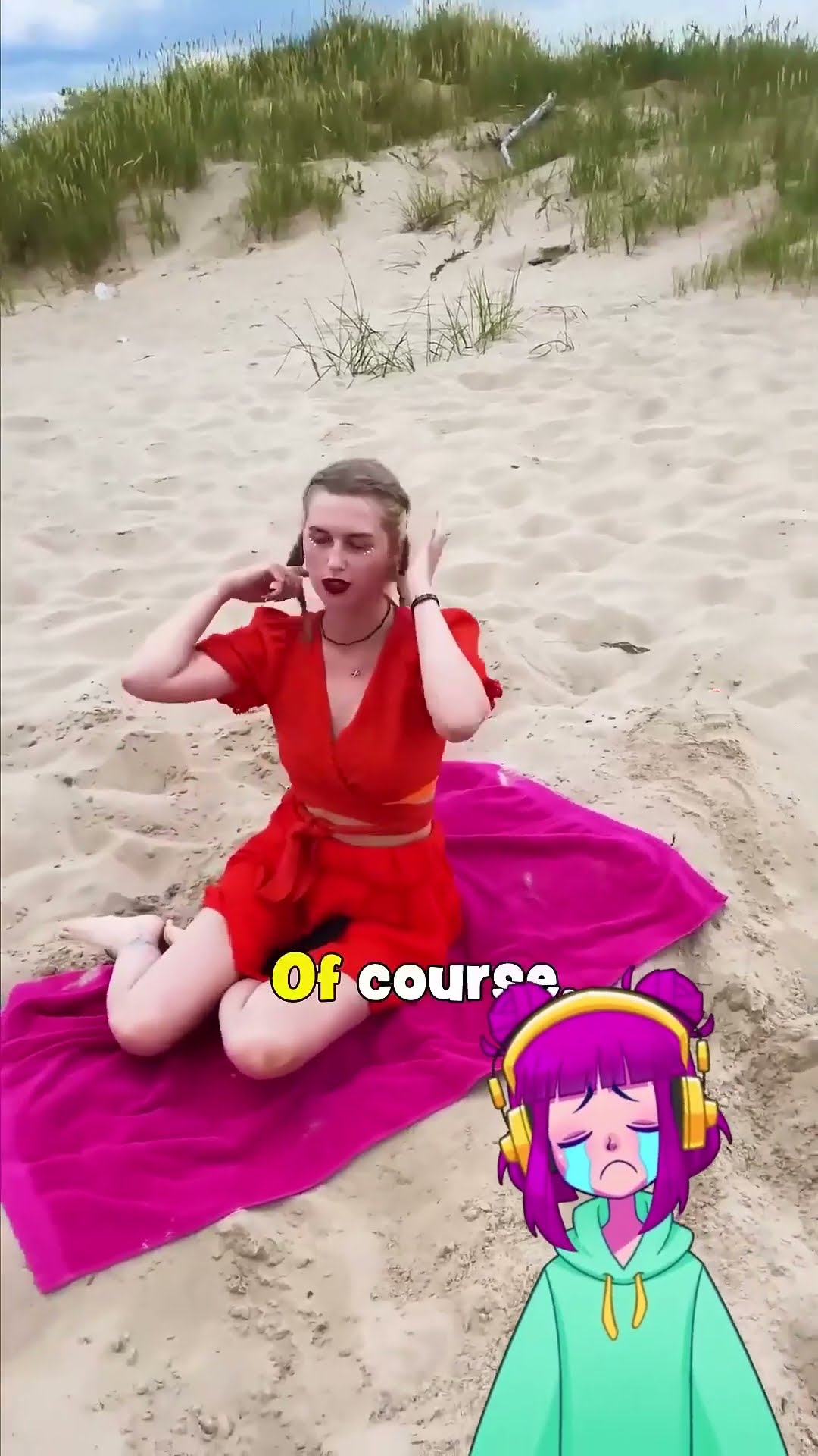 He Hid Under the Sand to Prank His Girl! ?️ #beach #voiceover #pranks