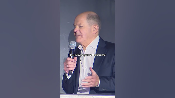 Klare Haltung von Olaf Scholz ! §218