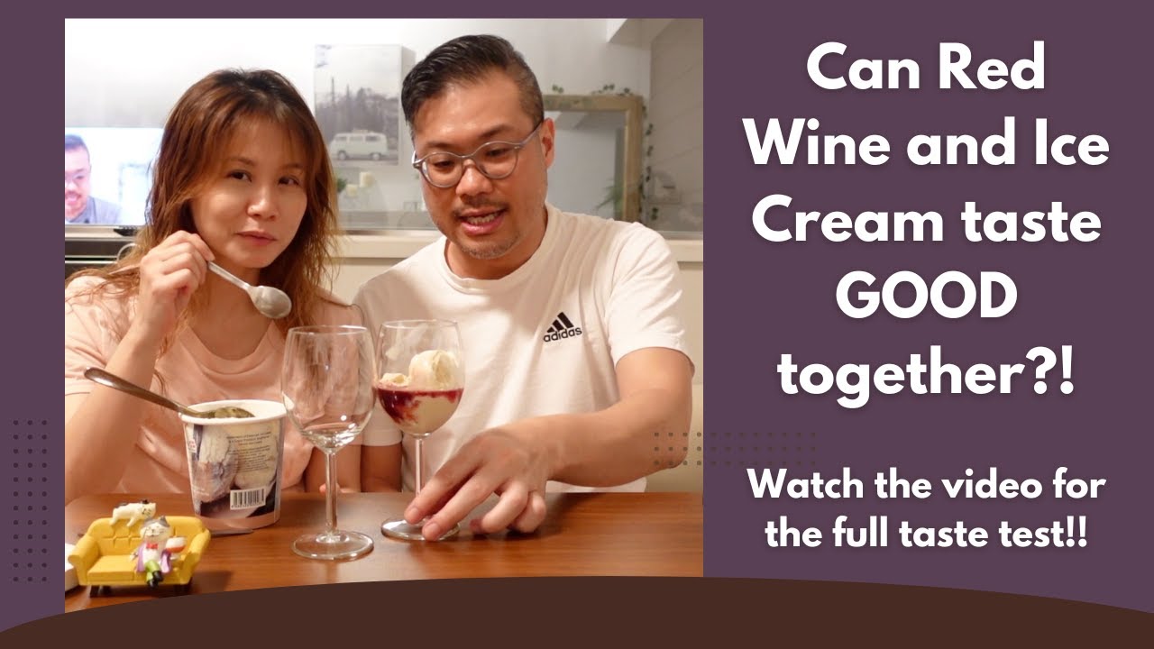 Красное вино с мороженым из ванили — гениально или нет?